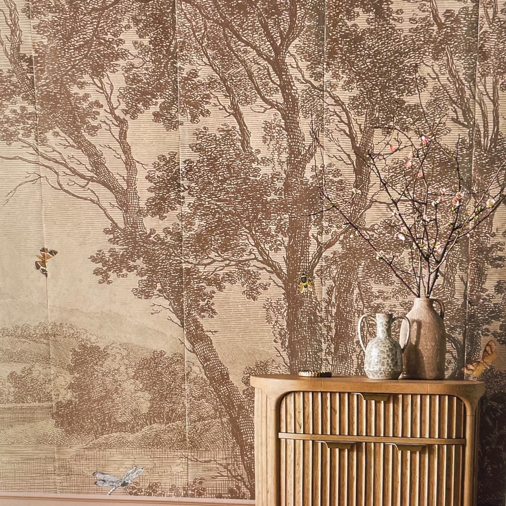 Anthropologie Woodchip & Magnolia Zephyr Wallpaper Mural
